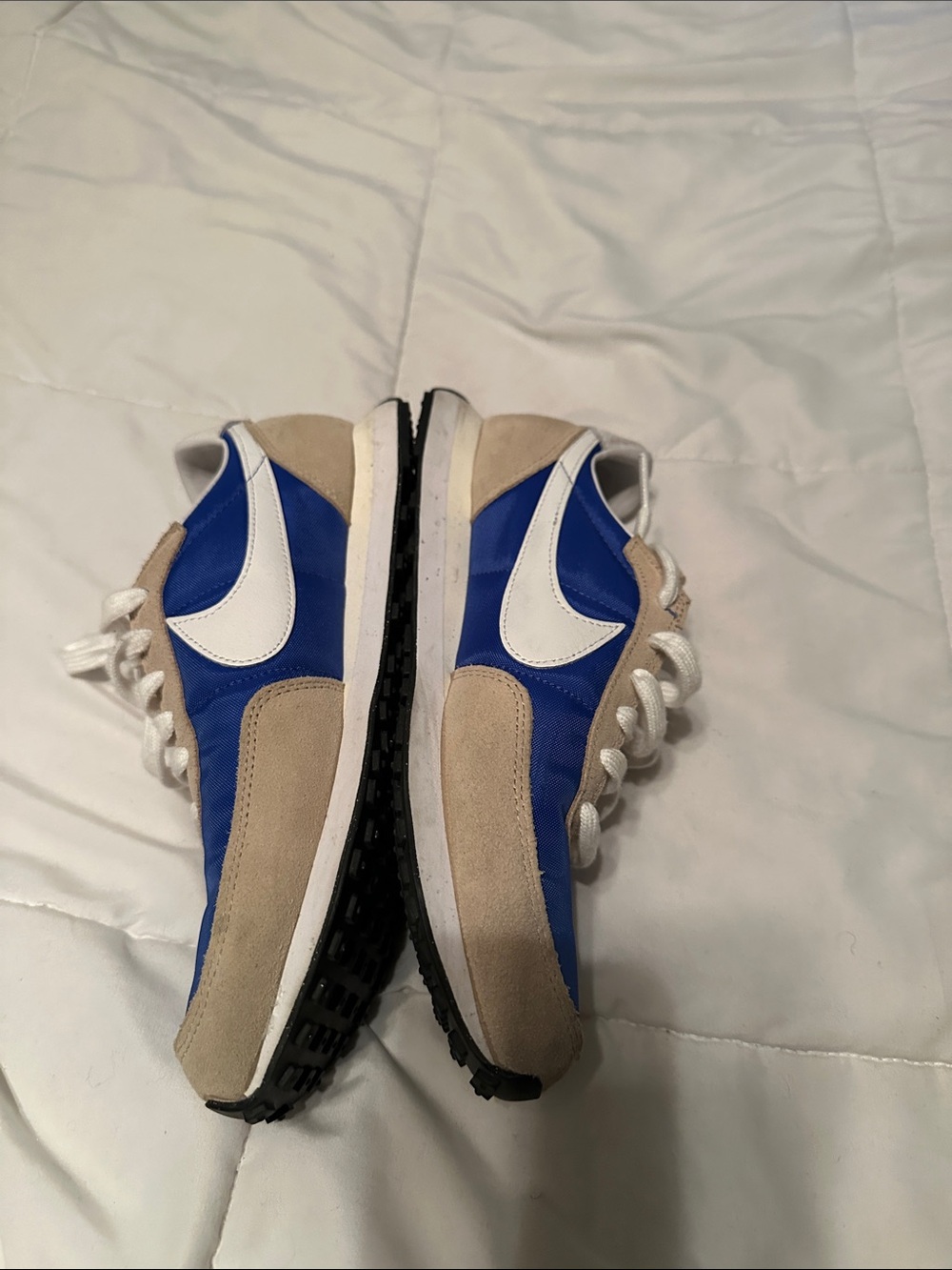 Nike Blue and Tan Classic Runner Sneakers - Picture 2 of 5